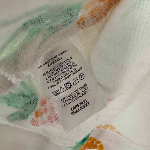 Loft size medium pullover sweater sweatshirt white all over pineapple print - Picture 4 of 4